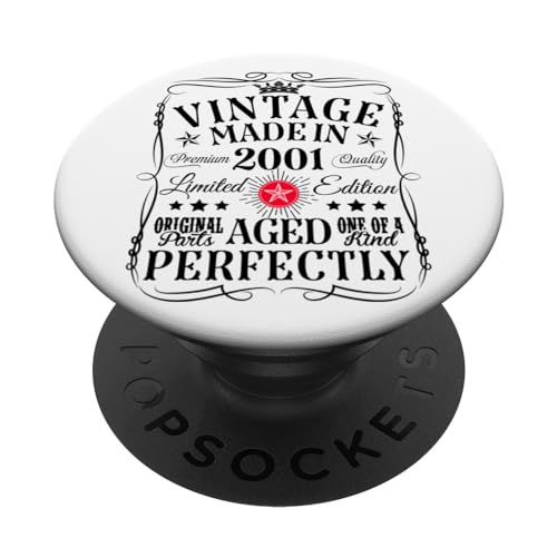 Comprar Decoraciones vintage para cumpleaños número 24 2001 24 años Regalos PopSockets PopGrip Adhesivo Top Precio 2025 | regaloscumple.com