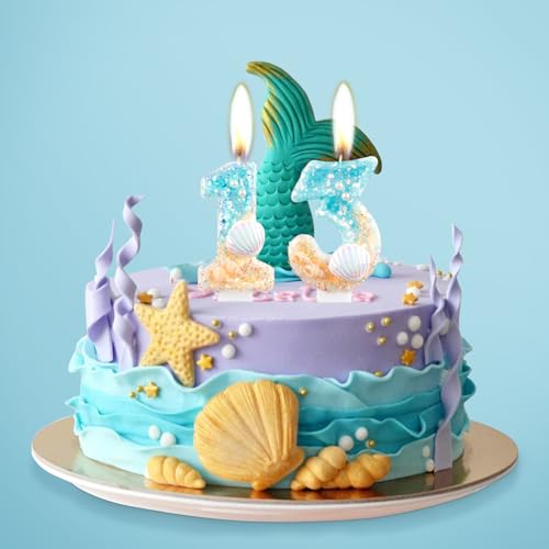 Ofertas en regaloscumple.com Velas   cumpleaños   sirena  velas   lentejuelas   concha para pasteles  decoraciones   cumpleaños   4 años  velas   cumpleaños   océano azul  velas número 4 para decoración   tartas para