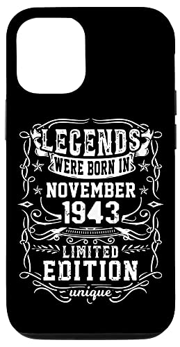 Consigue Promoción ahora Carcasa para iPhone 12/12 Pro Cumpleaños Noviembre 1943 Edición Limitada Regalo Vintage Rebajas 2024 | regaloscumple.com