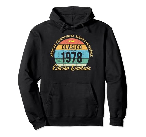 Consigue ahora Clásico Nacido En 1978 Vintage 46 Cumpleaños Puesta De Sol Sudadera con Regalos Capucha Top Precio 2024 | regaloscumple.com
