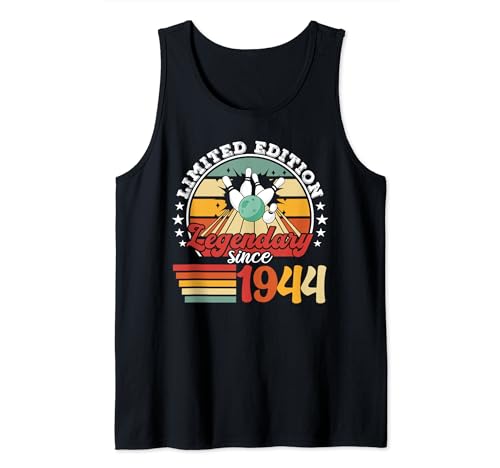 Consigue ahora Cumpleaños bolos bolos Ideas para regalar 1944 Fiesta cumpleaños la Camiseta sin Mangas Top Precio 2024 | regaloscumple.com