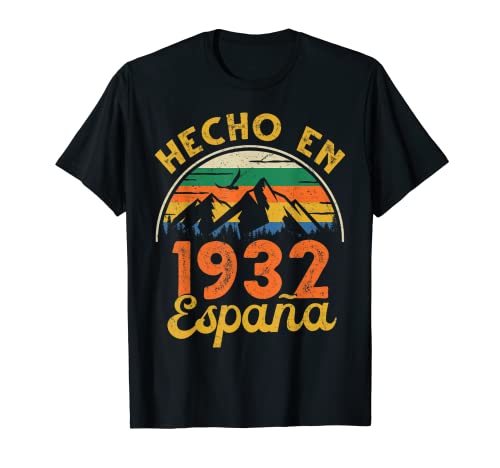 Consigue ahora Hombre Cumpleaños 91 Años Hecho Cumpleaños En 1932 España Camiseta Rebajas 2024 | regaloscumple.com
