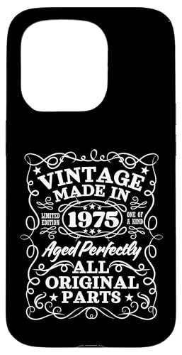 Comprar Vintage Made In 1975 50th Birthday Gift Regalos Nacimiento Año Leyenda Carcasa para iPhone 15 Pro Rebajas 2025 | regaloscumple.com