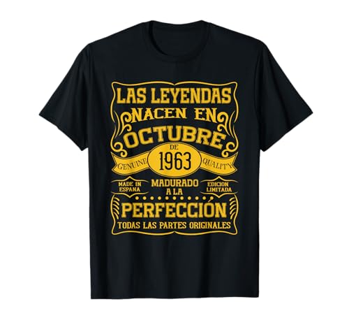 Consigue ahora Las leyendas nacieron en octubre Navidad 1963 61 cumpleaños Camiseta Top Precio 2024 | regaloscumple.com