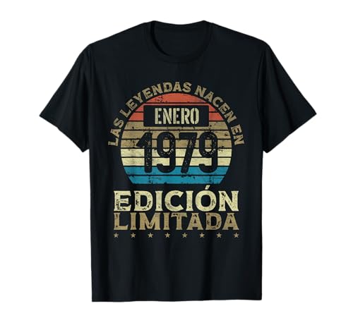 Consigue ahora Las Leyendas nacen en Enero 1979 Promoción - 45 Años Cumpleaños Camiseta Top Precio 2024 | regaloscumple.com