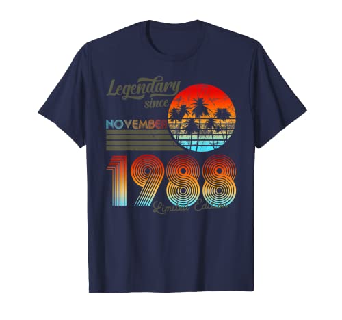 Comprar Cumpleaños legendario Catálogo desde noviembre 1988. Camiseta Rebajas 2024 | regaloscumple.com