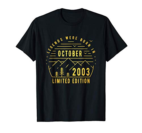 Consigue ahora Las Cumpleaños Leyendas nacen en Octubre 2003 Camiseta Top Precio 2024 | regaloscumple.com