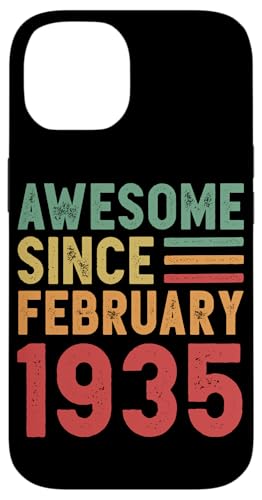 Consigue ahora Carcasa para iPhone 14 Impresionante Ideas para regalar regalo 90 cumpleaños desde febrero 1935 Rebajas 2025 | regaloscumple.com