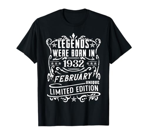 Comprar Cumpleaños Febrero 1932 Edición Limitada Regalo February Camiseta Navidad Rebajas 2024 | regaloscumple.com