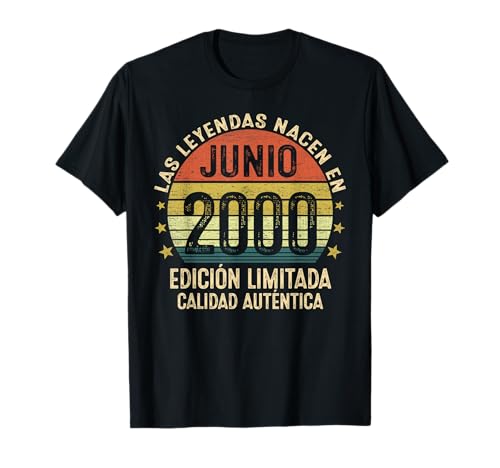 Consigue ahora Las Leyendas Nacen En Junio 2000 25 Años Regalo Regalos Hombre Camiseta Ofertas 2024 | regaloscumple.com