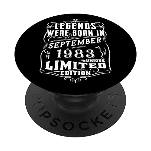 Consigue ahora BlackFriday Cumpleaños Septiembre 1983 Edición Limitada Regalo Vintage PopSockets PopGrip Intercambiable Top Precio 2025 | regaloscumple.com