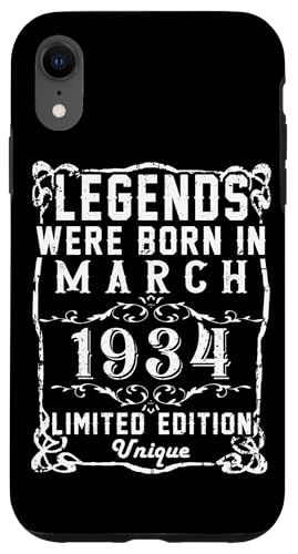 Consigue ahora Carcasa para iPhone XR BlackFriday Cumpleaños Marzo 1934 Edición Limitada Regalo March 1934 Top Precio 2025 | regaloscumple.com
