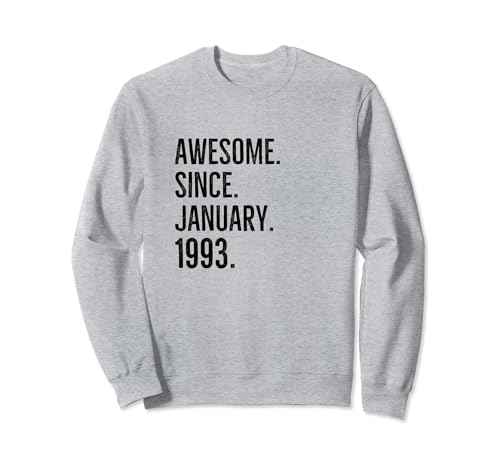 Comprar Impresionante idea cumpleaños edad desde enero Regalos 1993 Sudadera Ofertas 2024 | regaloscumple.com