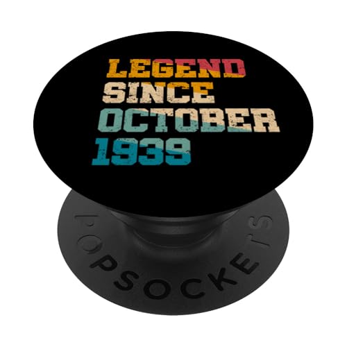 Comprar Regalos 85 años Leyenda Navidad desde octubre 1939 85 cumpleaños PopSockets PopGrip Adhesivo Ofertas 2024 | regaloscumple.com