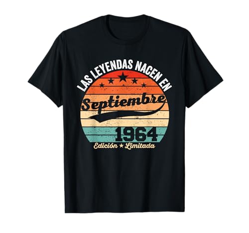 Comprar 60 años Cumpleaños Las Leyendas nacen en Septiembre 1964 Camiseta Cumpleaños Ofertas 2025 | regaloscumple.com