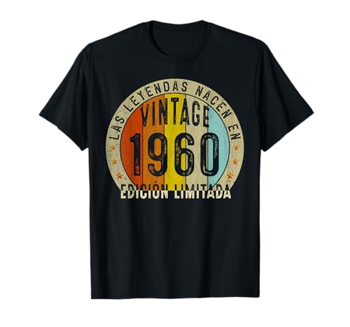 Consigue ahora Regalos 63 años Cumpleaños Hombre Las Leyendas Nacen En Promoción 1960 Camiseta Top Precio 2023 | regaloscumple.com