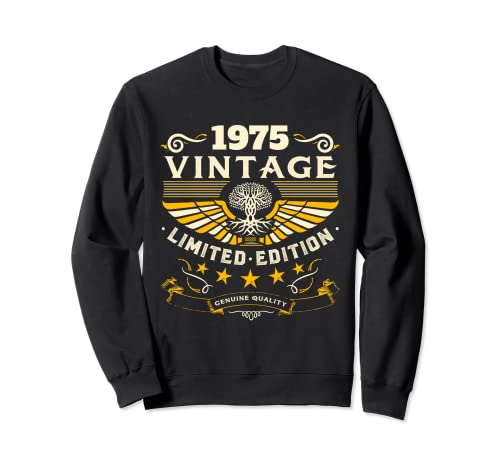 Oferta Camisetas 1975 retro, cumpleaños Sudadera