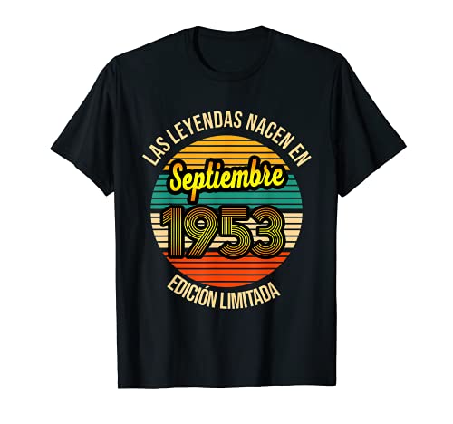 Comprar Las Leyendas nacen en Septiembre 1953 68 Años Septiembre 195 Camiseta Ideas para regalar Ofertas 2025 | regaloscumple.com