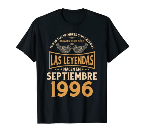 Consigue ahora Cumpleaños Hombre Regalos Las Leyendas Septiembre Regalos 1996 Camiseta Rebajas 2024 | regaloscumple.com