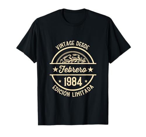 Comprar Cumpleaños Hombre Regalos Vintage Desde Febrero 1984 Camiseta Top Promoción Precio 2024 | regaloscumple.com