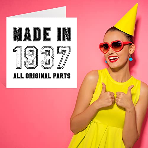 Comprar ahora Stuff4 Tarjeta   cumpleaños 86 para hombres y mujeres  hecha en 1937  todas las piezas originales  divertida tarjeta   cumpleaños ochenta y seis ochenta y sexto para bisabuelo  abuela  tarjetas
