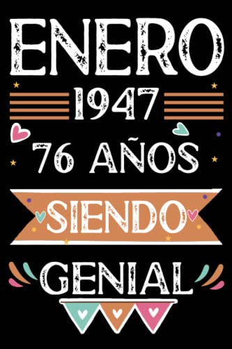 Comprar CUADERNO Enero Ideas para regalar 1947 76 Años Siendo Genial: Libro visitas cuaderno 110 páginas felicitaciones idea regalo regalo Para la esposa novia mujer La madre Rebajas 2025 | regaloscumple.com