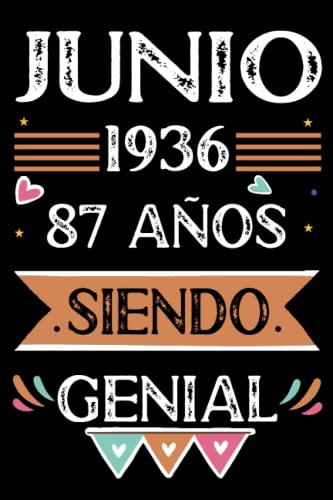 Consigue ahora CUADERNO Junio 1936 87 Años Siendo Genial: Libro visitas cuaderno 110 páginas felicitaciones idea Ideas para regalar regalo regalo Para la esposa novia mujer La madre Top Precio 2023 | regaloscumple.com