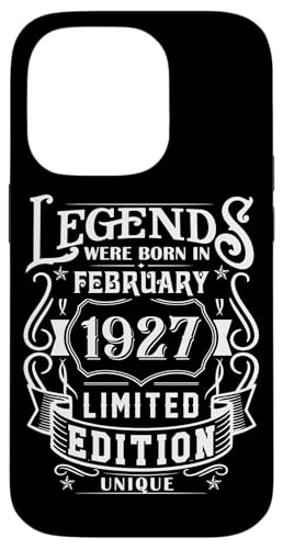 Consigue ahora Carcasa para iPhone 14 Pro Cumpleaños Febrero 1927 Edición Limitada Regalo BlackFriday February Rebajas 2025 | regaloscumple.com