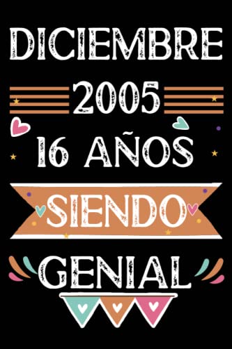 Comprar CUADERNO Diciembre 2005 16 Años Siendo Genial: 16 años. Libro visitas cuaderno 110 páginas felicitaciones idea regalo regalo Para la Ideas para regalar esposa novia mujer La madre Rebajas 2024 | regaloscumple.com