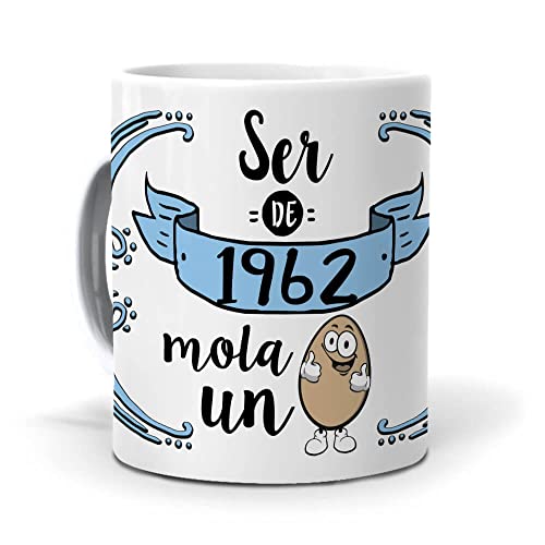 Comprar Mundohuevo Taza Ser 1962 Mola un Huevo Promoción Top Precio 2024 | regaloscumple.com