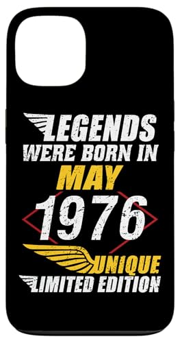Consigue ahora Carcasa para iPhone 13 Cumpleaños Mayo 1976 Ideas para regalar Edición Limitada Regalo Legend May Ofertas 2025 | regaloscumple.com