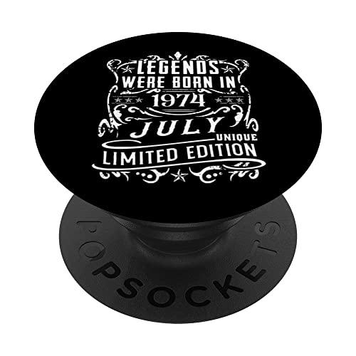 Consigue ahora Cumpleaños Julio 1974 Edición Cumpleaños Limitada Regalo Legend July PopSockets PopGrip Adhesivo Rebajas 2025 | regaloscumple.com
