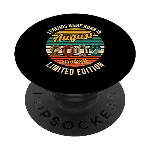 Comprar Las leyendas nacieron en Agosto 2002 Cumpleaños 21 PopSockets Ideas para regalar PopGrip Intercambiable Top Precio 2025 | regaloscumple.com