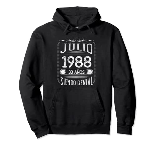 Consigue ahora Regalos Nacido En Julio 1988 - 33 años Regalo Cumpleaños Hombre Sudadera con Capucha Rebajas 2024 | regaloscumple.com