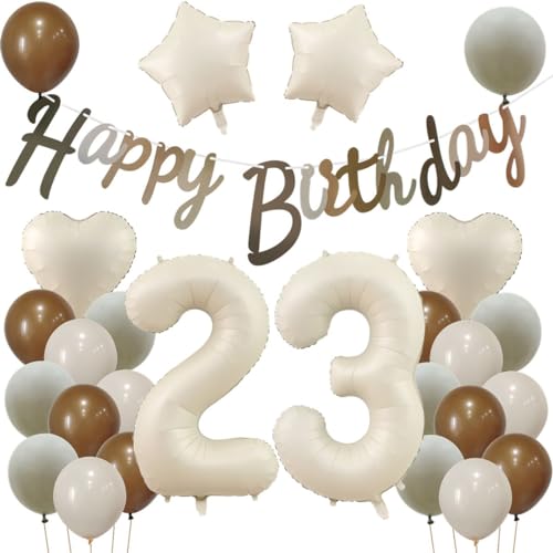 Consigue ahora 23 Años Decoracion Cumpleaños Beige Regalos Globos 23 cumpleaños Mujer Hombre Globos Beige 23 Años Cumpleaños Mujer Decoracion Cumpleaños 23 Años Globo Beige Globo 23 Años Cumpleaños Fiesta Decoracion Ofertas 2025 | regaloscumple.com