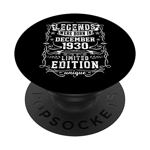 Comprar Cumpleaños Diciembre 1930 Edición Limitada Regalo Vintage PopSockets Promoción PopGrip Adhesivo Rebajas 2025 | regaloscumple.com