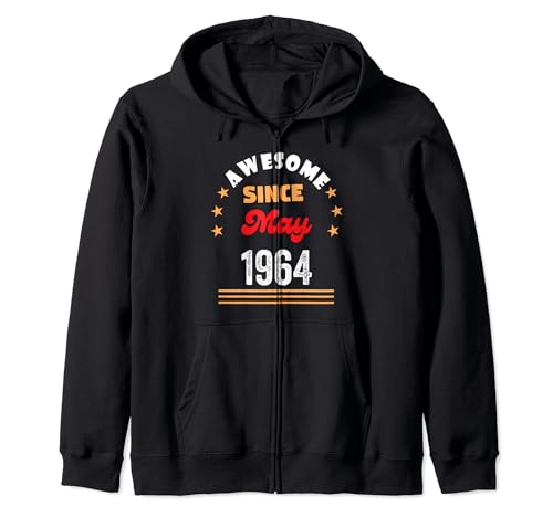 Consigue ahora Mayo 1964 Cumpleaños Impresionante desde 1964 Mayo Vintage Cumpleaños Sudadera con Capucha Ofertas 2024 | regaloscumple.com