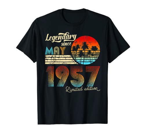 Comprar Regalos Cumpleaños Legendario Desde Mayo De 1957 Regalo. Camiseta Top Precio 2025 | regaloscumple.com
