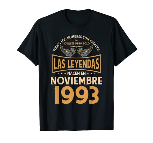Comprar Regalos Catálogo cumpleaños para hombre The Legends Noviembre 1993 Camiseta Rebajas 2024 | regaloscumple.com