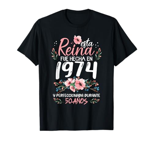 Comprar 50 Años Regalo Cumpleaños Mujer Hecha En 1974 50 Años Camiseta BlackFriday Ofertas 2024 | regaloscumple.com