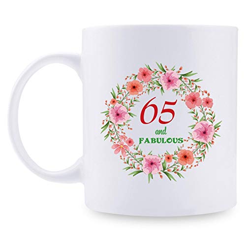 Consigue ahora Taza De Té 65Th Birthday 65 And Fabulous With A Garland Tazapersonalizada Uso Diario Tazas Desayuno Clásico Tazadecerámica Para Familiares Aniversario Regalo Promoción 330Ml Rebajas 2025 | regaloscumple.com