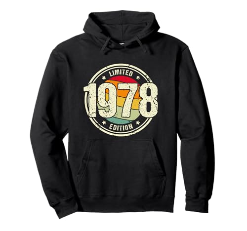 Comprar Retro 46 Años Nacido Promoción en 1978 Edición Limitada 46 Cumpleaños Sudadera con Capucha Rebajas 2024 | regaloscumple.com