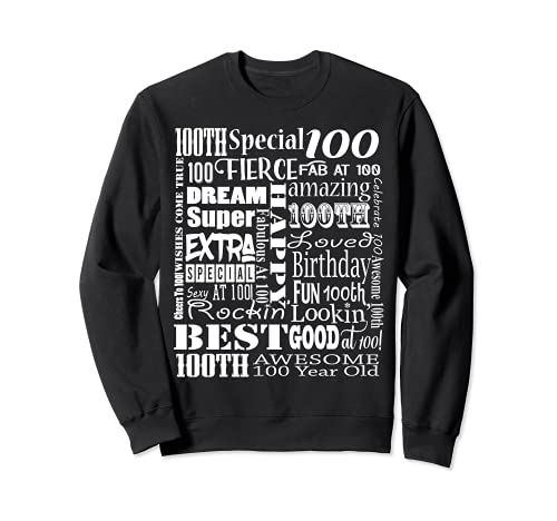 Consigue ahora Divertida Navidad fiesta cumpleaños 100 – Feliz fiesta cumpleaños 100 Sudadera Top Precio 2025 | regaloscumple.com