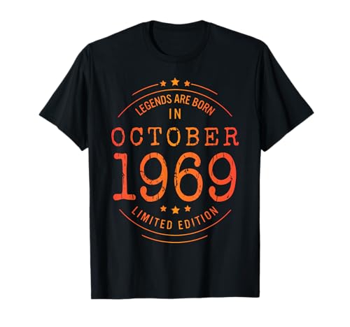 Comprar Cumpleaños Octubre 1969 Edición Limitada Regalo Used Vintage Camiseta Promoción Rebajas 2024 | regaloscumple.com