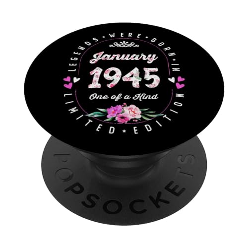 Comprar Cumpleaños Floral - Las Leyendas nacen en Enero 1945 PopSockets PopGrip Intercambiable Cumpleaños Rebajas 2024 | regaloscumple.com