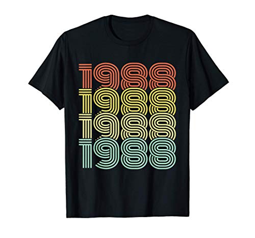 Comprar 1988 año cumpleaños vintage regalo cumpleaños BlackFriday Camiseta Rebajas 2025 | regaloscumple.com
