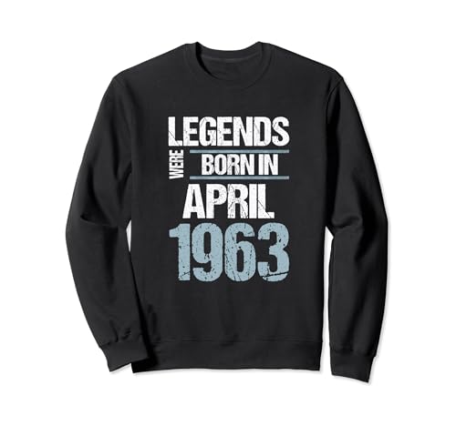 Consigue ahora Las leyendas nacieron en abril Navidad 1963 Cumpleaños Sudadera Ofertas 2025 | regaloscumple.com