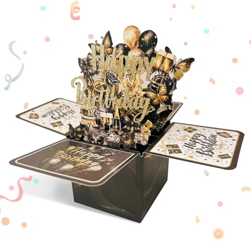 Comprar BSITSSS Tarjeta Felicitación Cumpleaños Navidad Pop Up 3D Tarjetas Feliz Cumpleaños con Sobres Tarjeta Regalo para Familias Amigos Mujeres Hombres Ideas Regalo Rebajas 2025 | regaloscumple.com