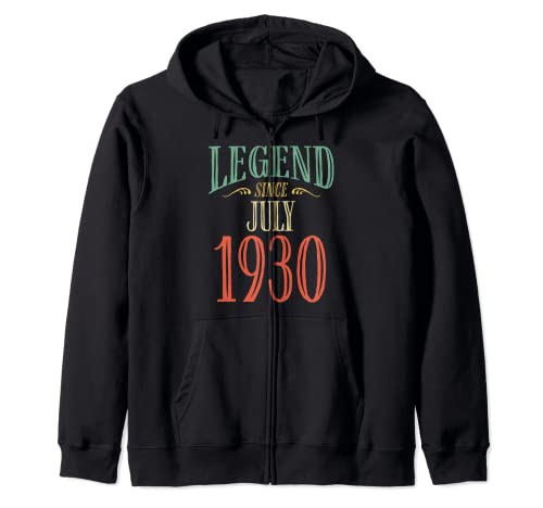 Consigue ahora Leyenda desde julio 1930 diseño cumpleaños Sudadera con Capucha Promoción Rebajas 2024 | regaloscumple.com