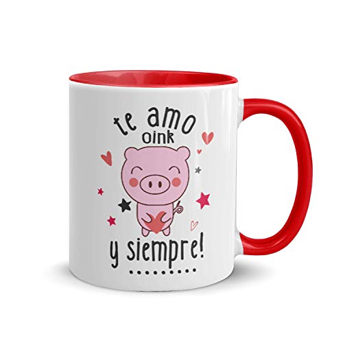 Comprar Kembilove Tazas Desayuno Regalos para Parejas – Taza Café Rojas con Mensaje Te Amo y siempre! – Regalos Originales para Regalar en San Valentín Cumpleaños – Tazas 350 ml Rebajas 2025 | regaloscumple.com